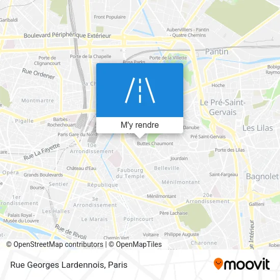 Rue Georges Lardennois plan
