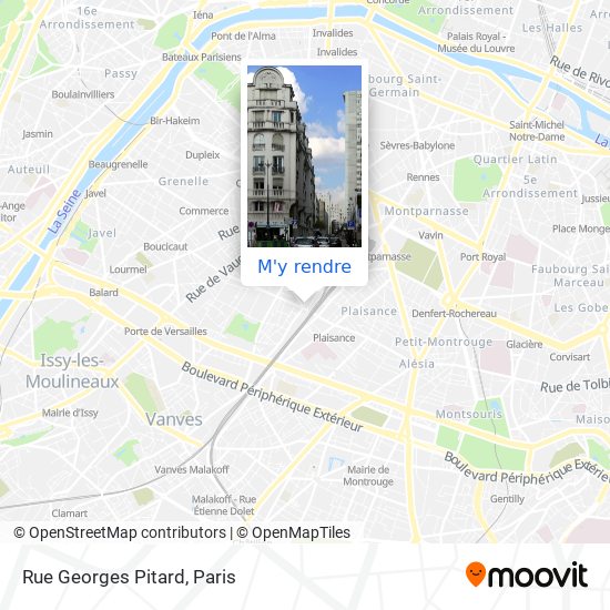 Rue Georges Pitard plan