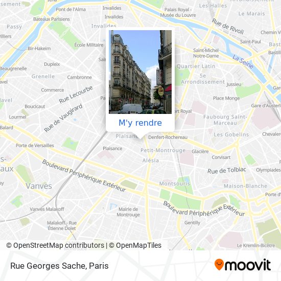 Rue Georges Sache plan