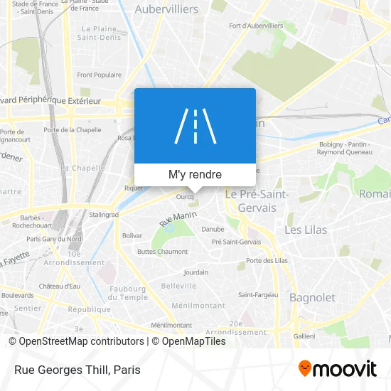 Rue Georges Thill plan
