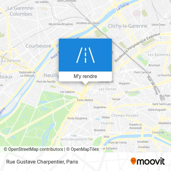 Rue Gustave Charpentier plan