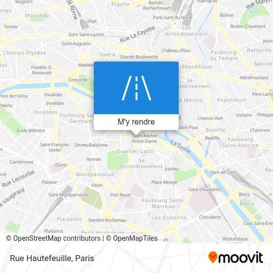 Rue Hautefeuille plan