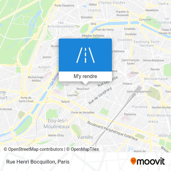 Rue Henri Bocquillon plan