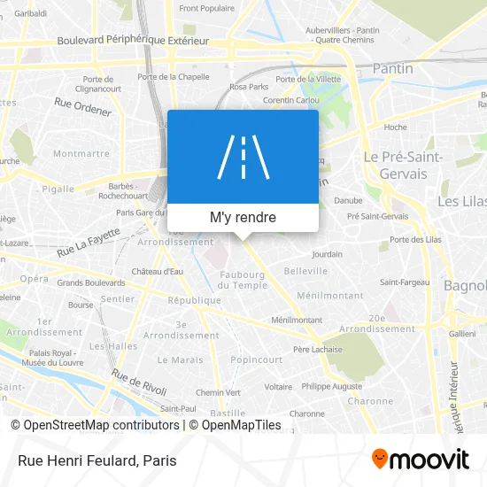 Rue Henri Feulard plan