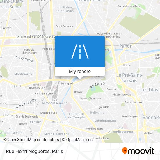 Rue Henri Noguères plan