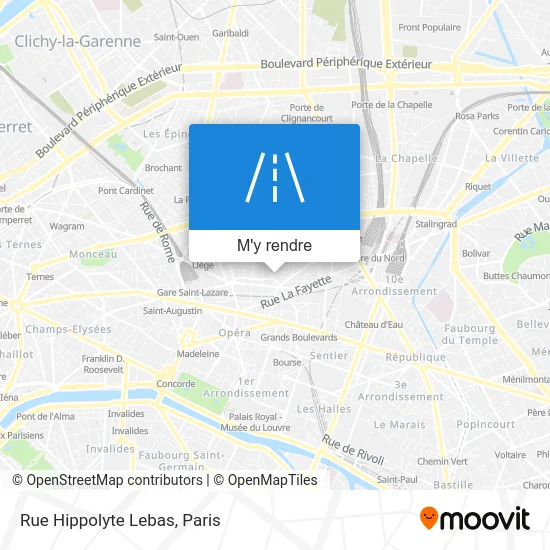 Rue Hippolyte Lebas plan