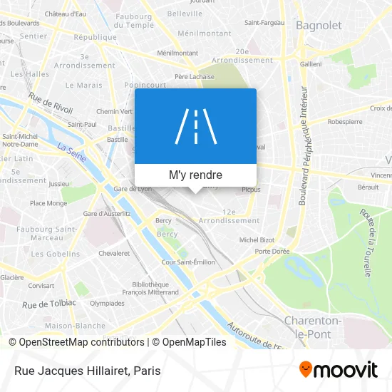 Rue Jacques Hillairet plan