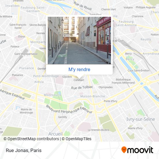 Rue Jonas plan