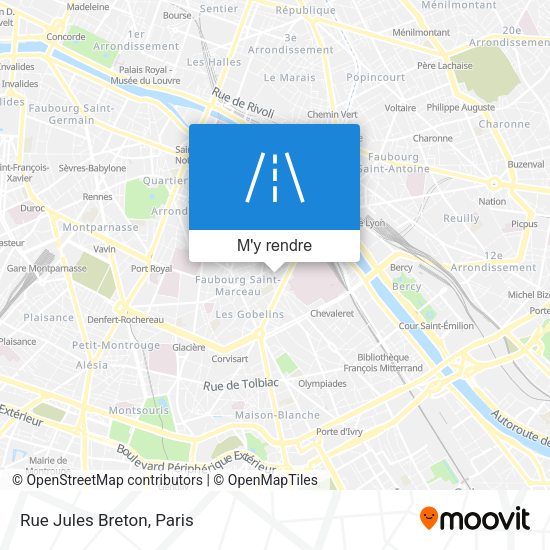 Rue Jules Breton plan