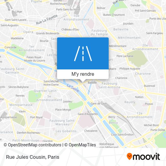 Rue Jules Cousin plan