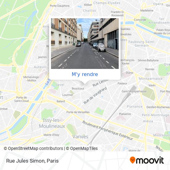 Rue Jules Simon plan