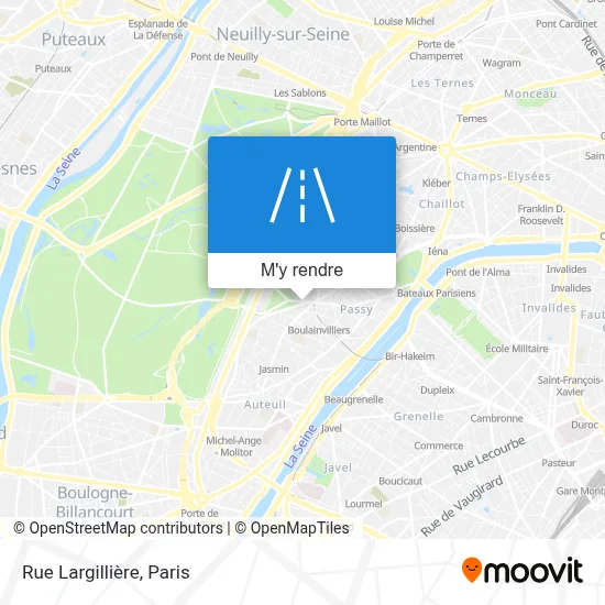 Rue Largillière plan