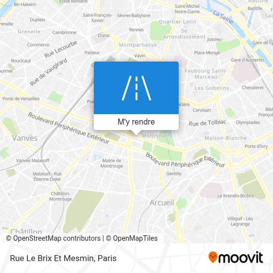 Rue Le Brix Et Mesmin plan