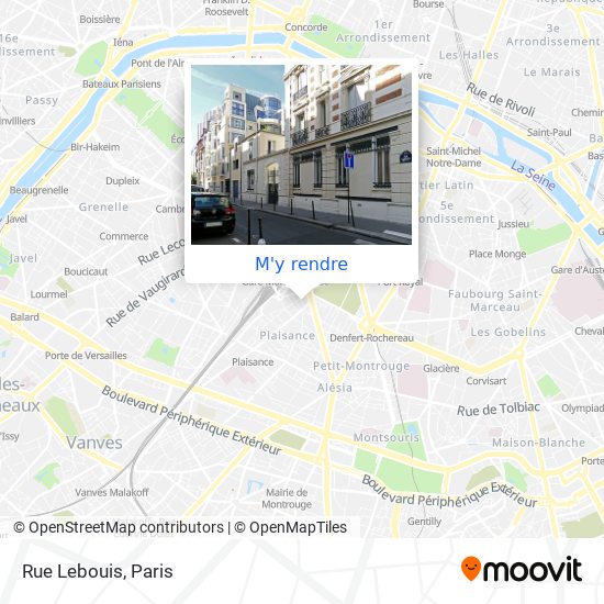 Rue Lebouis plan