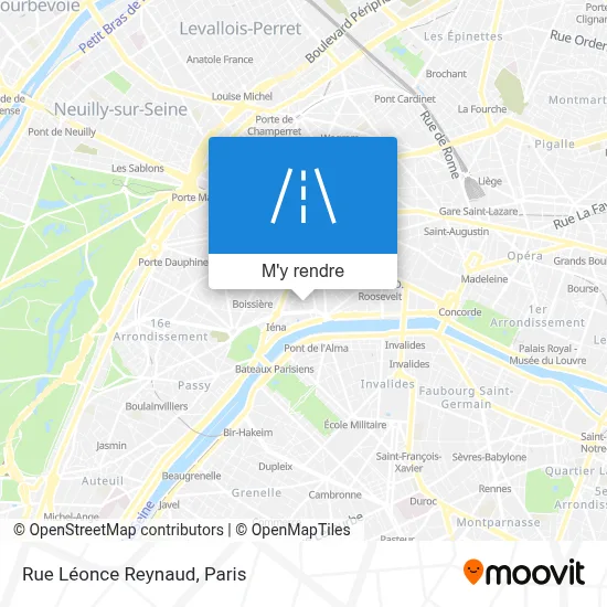 Rue Léonce Reynaud plan