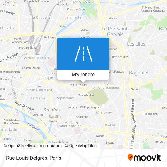 Rue Louis Delgrès plan