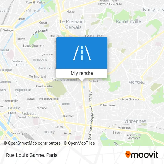 Rue Louis Ganne plan