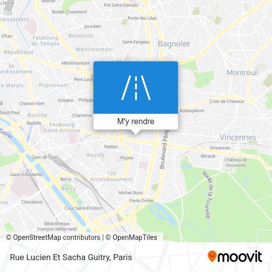 Rue Lucien Et Sacha Guitry plan