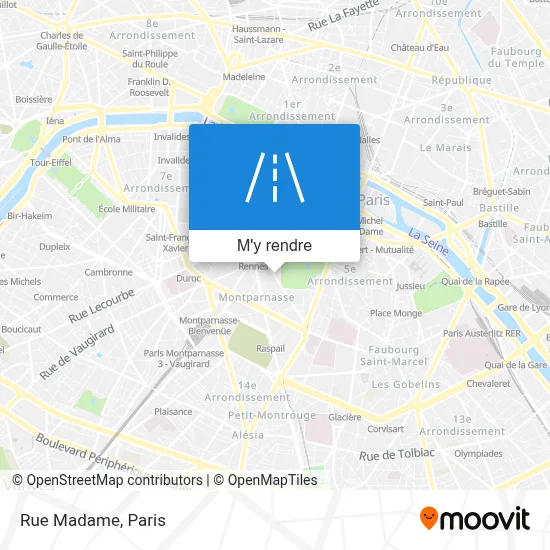 Rue Madame plan