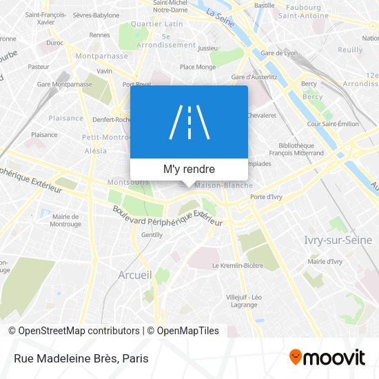 Rue Madeleine Brès plan