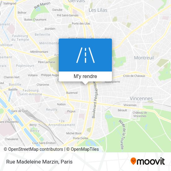 Rue Madeleine Marzin plan