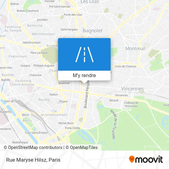 Rue Maryse Hilsz plan