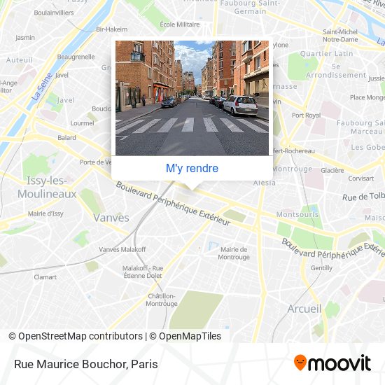 Rue Maurice Bouchor plan