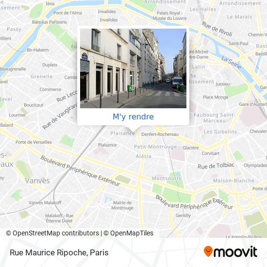 Rue Maurice Ripoche plan