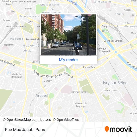 Rue Max Jacob plan