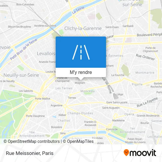 Rue Meissonier plan