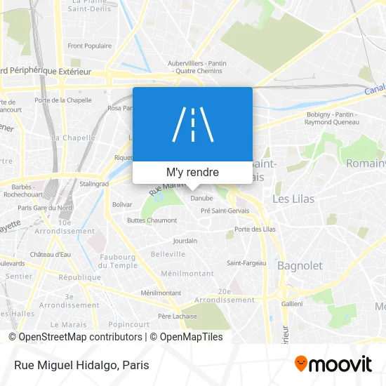 Rue Miguel Hidalgo plan