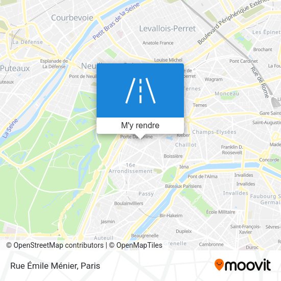 Rue Émile Ménier plan