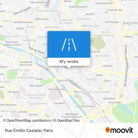 Rue Émilio Castelar plan