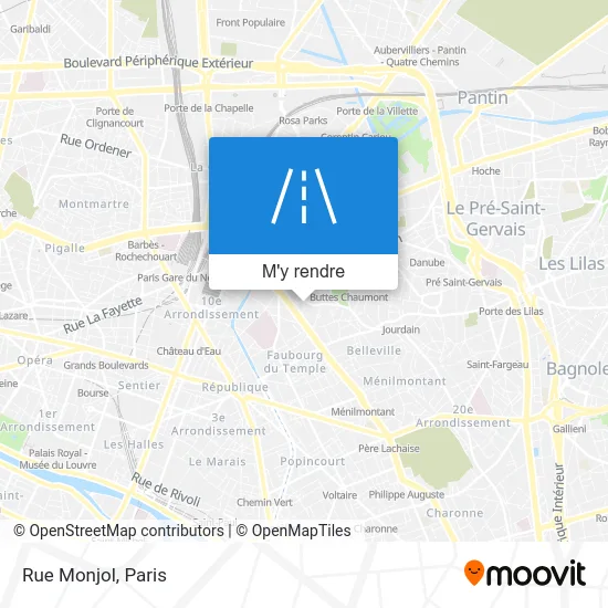 Rue Monjol plan