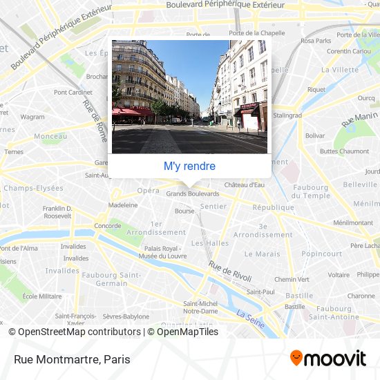 Rue Montmartre plan