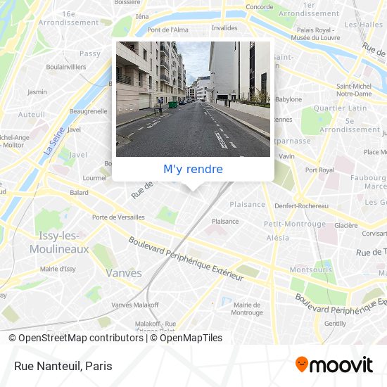 Rue Nanteuil plan