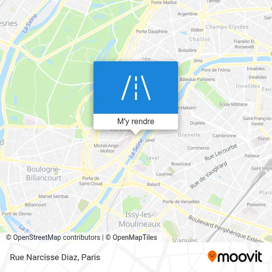 Rue Narcisse Diaz plan