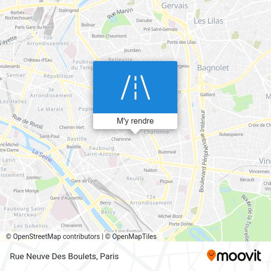 Rue Neuve Des Boulets plan