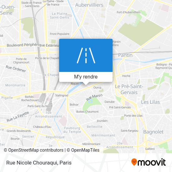 Rue Nicole Chouraqui plan
