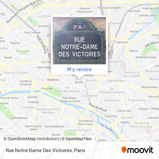 Rue Notre-Dame Des Victoires plan