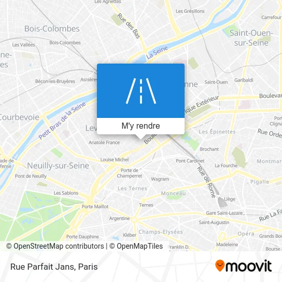 Rue Parfait Jans plan