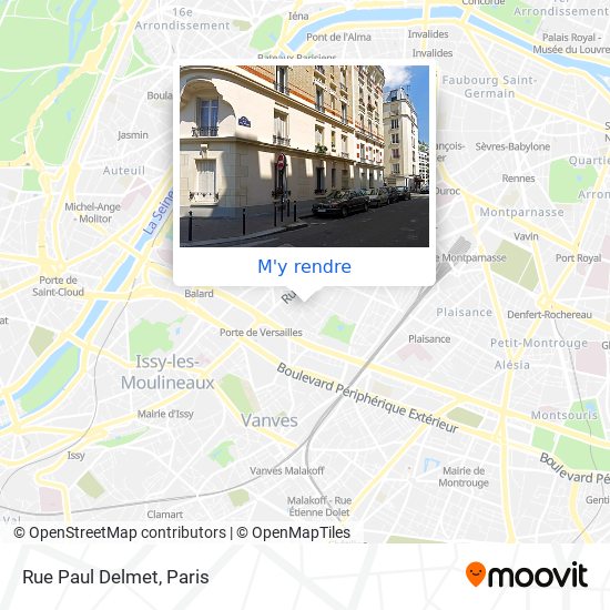 Rue Paul Delmet plan