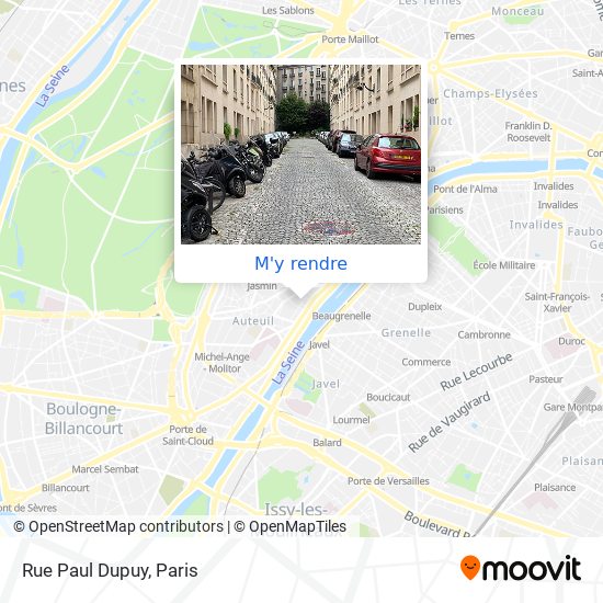 Rue Paul Dupuy plan