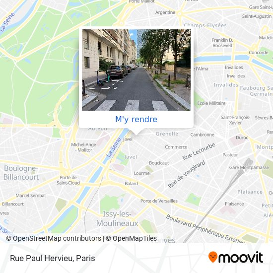 Rue Paul Hervieu plan