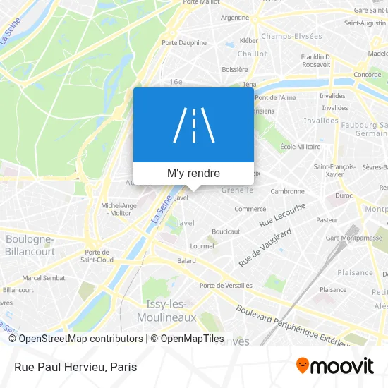 Rue Paul Hervieu plan