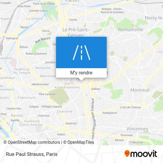 Rue Paul Strauss plan