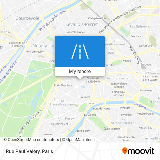 Rue Paul Valéry plan