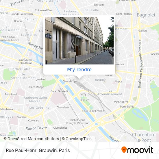 Rue Paul-Henri Grauwin plan