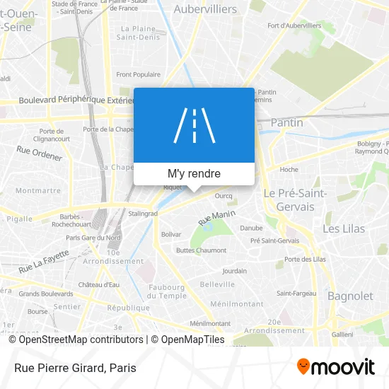 Rue Pierre Girard plan