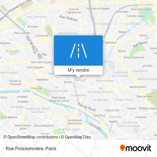 Rue Poissonnière plan